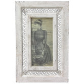 Rustic Victorian Lady Framed Picture