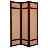 72" Jute Shoji Screen in Rosewood