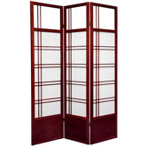 Kumo Classic Shoji Room Divider in Rosewood
