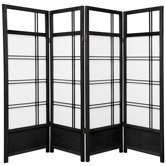Low Kumo Classic Shoji Room Divider in Black