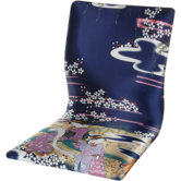 Tatami Indigo Geisha Meditation Fabric Lounge Chair