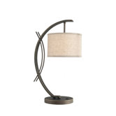 Eclipse One Light Table Lamp in Metallic Bronze
