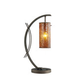 Eclipse One Light Table Lamp in Metallic Bronze