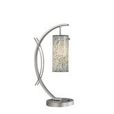 Eclipse One Light Table Lamp in Satin Nickel