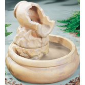 Centerpiece Cast Stone Broken Pouring Jug Fountain