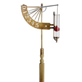 Jeffersonian Rain Gauge in Brass