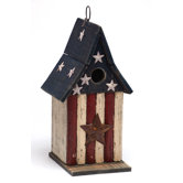 Americana Wooden Bird House