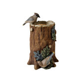 Tree Trunk Statuary / Bird Feeder