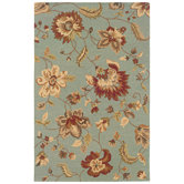 Dazzle Silken Blue English Jacquards Floral Rug