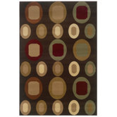 Adana Brown Oval Motifs Rug