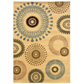 Adana Cream Kaleidoscopic Rug