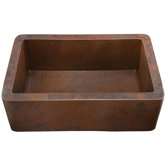 Toscana Hand Hammered Copper Single Bowl Farmhouse Sink