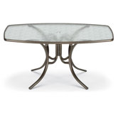 60'' Rectangle Glass Top Dining Height Table