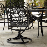 Bella Lucca Swivel Dining Arm Chair