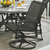 Momentum Sling Supreme Swivel Dining Arm Chair