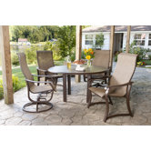 Quick Ship Villa Sling 5 Piece Dining Set