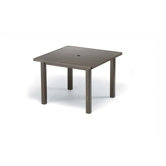 42'' Square Aluminum Slat Counter Height Table