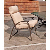 Cape May Stacking Dining Arm Chair with Cushion
