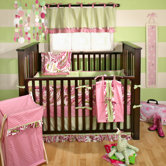 Paisley Splash In Pink Crib Bedding Collection