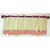 Paisley Splash In Pink Curtain Valance
