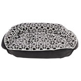 Diam Microvelvet Crescent Dog Bed