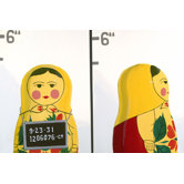 Matryoshka Mug Shot Giclee Print Art