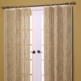 Bamboo Panel and Valance Set in Wheat