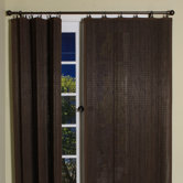 Bamboo Panel and Valance Set in Espresso