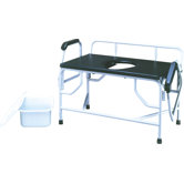 Bariatric Bedside Commode with Drop Arm