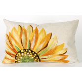 Sunflower Rectangle Indoor/Outdoor Pillow in Yellow