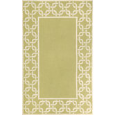 Spello Chain Border Sage Outdoor Rug