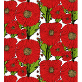 Hellekesa Shower Curtain in Red