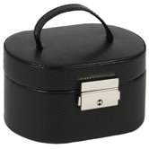 Heritage South Molton Travel Mini Oval Jewelry Box in Black