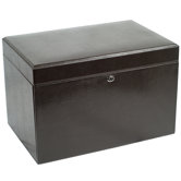 London Large Jewelry Case in Cocoa