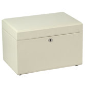 London Medium Jewelry Case in Cream