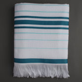 Ayrika Stripe Fouta Towel in Blue
