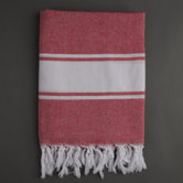 Ayrika Classic Fouta Towel in Red