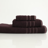 Bamboo 3 Piece Lavish Towel Set in Black