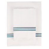 Baratto Piping 300 Thread Count Bamboo Sheet Set in Navy