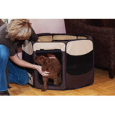 Octagon Pet Pen with Removable Top in Sahara