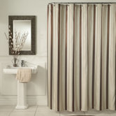 Hudson Stripe Shower Curtain in Blue