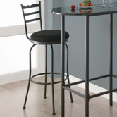 29" Swivel Barstool with Horizontal Slat (Set of 2)