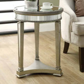 Mirrored End Table