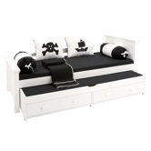 70cm x 150cm Matratzenbezug gesteppt in Black Magic / Pirat