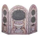 Topiary 3 Panel MDF Fireplace Screen