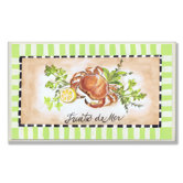 Fruits de Mer Lobster and Crab Kitchen Wall Plaque Set