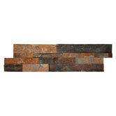 Slate 6" x 24" Natural Ledge Stone in California Gold