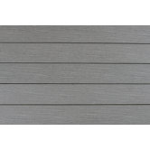 Hollow Board 1" x 5 3/8" x 16' Composite Decking in Gray