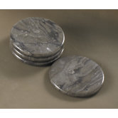 The Byzantine 4 Piece Coaster Set in Charcoal