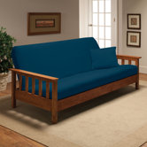Stretch Jersey Full Futon Cover in Cobalt Blue